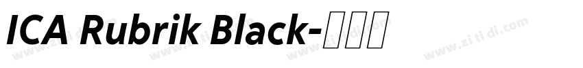 ICA Rubrik Black字体转换